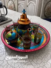  1 طقم شاي مغربي وطقم قهوة نكهات
