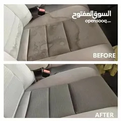  1 car inside Cleaning