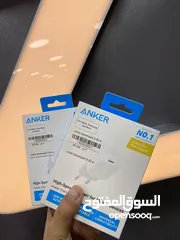  1 عظمة ايفون  bd انكر 30W  متوفره في اللون الاسود و الأبيض  مكفوله 18 شهر  ومعتمده من ابل  Anker 312