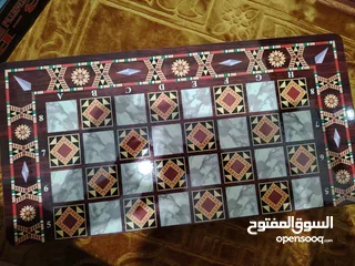  2 شطرنج لعبة كاملة خشب جديد ( كبير ) بسعر 30