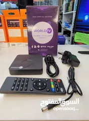  1 رسيفر  WORLD TV عرض ولاول مرة لمدةيومين... يحتوي ع 12000 محطه