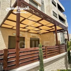  8 تركيب مظلات خشب براجولا مع الاشعه للكراجات والبلكونات والحدائق