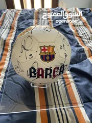  5 Authentic Barcelona 2013-2014 singned nike football