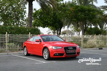  1 FSH - FIRST OWNER - AUDI A5 QUATTRO 2.0 COUPE 4WD 2016 - MINT CONDITION - GCC SPECS