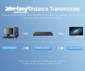  3 موزع شاشات 8*1 HDMI Splitter