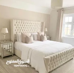  14 Comfortable Queen Bed With LegBoard Design - Perfect for Master Bedrooms in Muscat