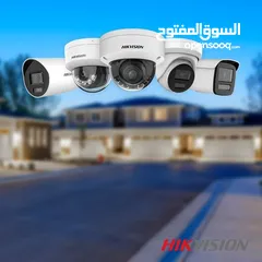  15 كاميرات مراقبة 2 ميجا بكسل ملون 24 ساعة 4 كاميرات مكفولة 2 سنة HIKVISION 2MP Colorful Bullet Camera
