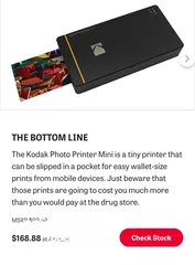  7 Kodak Photo Printer Mini بحال وكالة واستعمال خفيف   Kodak Photo Printer Mini,used, mint condition