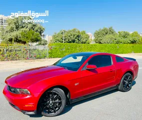  1 FORD MUSTANG GT 2010 RED GCC WELL MAINTAINED