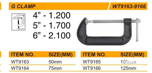  1 G Clamps with premium quality