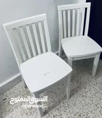  3 كرسيين خشبيين للأطفال