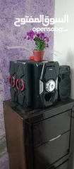  2 سماعات سيستم + صاب ويفر مضخم صوت   استعمال خفيف للبيع ......