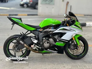  1 كوازاكي ZX6r عداد 7 الف فقط Special Edition