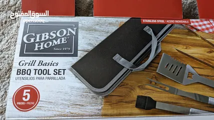 4 عدة ادوات شوي امريكية جيبسون BBQ Grill Set Gibson جديدة غير مستعمل