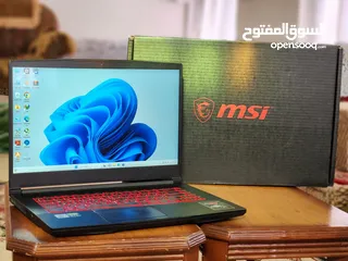  1 لابتوب قيمينق msi كرت 3060rtx عررطه