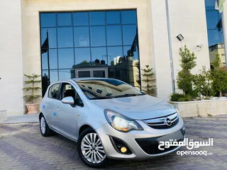  2 اوبل كورسا 2014  اصل اوتماتك بنزين ماتور 1400 بوضعية فوق الممتازة الله يبارك لصاحب النصيب..