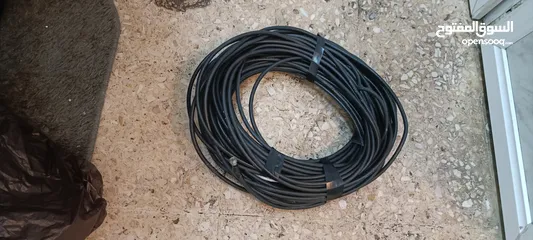  5 صحن ستلايت مع سلك طويل ب 10 دنانير