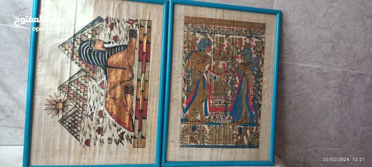  3 لوحات فنية فرعونية