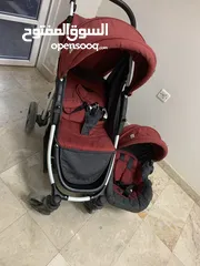  2 عربه أطفال مع كرسي السيارة Baby Stroller with Car Seat