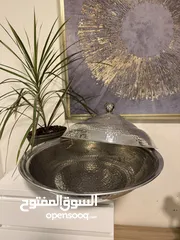  3 اواني / صحن / جاط فاخر للغداء مع غطاء