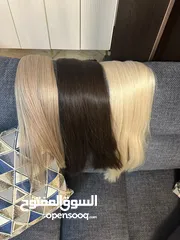  1 Natural hair extensions from russia  وصلات شعر طبيعي من روسيا