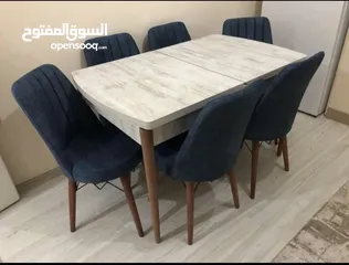  2 طاولة سفرة مع 6 كراسي للبيع