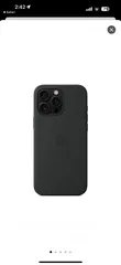  3 كفر آيفون 16 برو ماكس الأصلي آبل لون اسود Apple Original IPhone 16 Pro Max Silicone Case Black