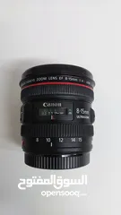 4 عدسة كاميرا كانون Canon EF 8-15mm f 4L Fisheye USM