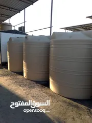  15 خزانات مياه بلاستيك وفيبرجلاس جديد و مستعمل