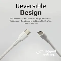  2 كابل بمأخذي يو اس بي نوع سي من برومايت، سرعة عالية باستطاعة 60 واط، 3 أمبير لنقل الطاقة والبيانات