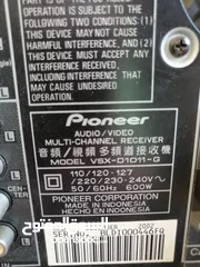  4 مضخم صوت نوع بايونير مسرح منزلي 7.1 Pioneer model VSX-D1011 نظام مسرح منزلي صوت محيطي