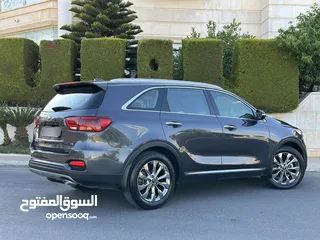  5 KIA SORENTO (SX) 2019 وارد الوكالة قاطع  مسافة 80 الف كم فل كامل اعلى صنف فحص كامل