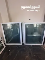  1 شبابيك دبل جلاس مقطع خاص  عدد 7 بحال الوكاله
