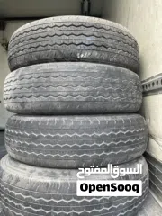  4 8اطارات مستخدمة بريدجستون الحجم 195R15C