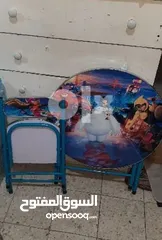  2 Folding table and chair for kids