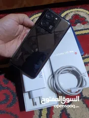  10 شاومي 13t pro ذاكره 512  + شحن 120w كامل ملحقاته جهاز نظيف كلش