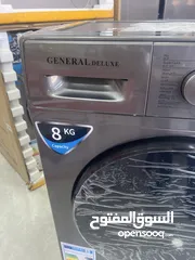  5 غساله جنرال ديلوكس 8 ك انفرتر سلفر سعر حرق مع هديه قيمه