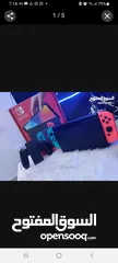  4 NINTENDOSWITCH OLED  للبدل فقط مع جميع ملحقاته ومع حساب فيه العاب