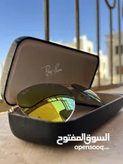  8 نظاره شمسيه اصليه rayban  نظارة شمسية Aviator كلاسيكية بعدسات عاكس