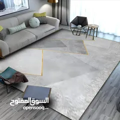  17 سجاد 5D modern أرضية جلد مانع للانزلاق والرطوبة ووجه مخمل قياس 180ب270 السعر 20 دينار شامل توصيل لجم