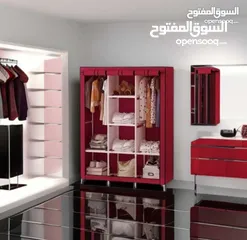  12 وفرنالك الحل الأمثل لتعليق الملابس بأشيك شكل خزانة و ستاند لتعليق الملابس متنقل معدني سهل الحركة