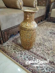  3 فازة اثرية اصلية مختومة بحالة ممتازة من التحف والنوادر بطول 60 سم بسعر مغري