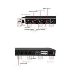  5 DBX 224XL electronic crossover, 4way crossover, high, middle and low frequency subwoofer