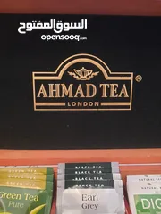  6 صندوق شاي احمد خشبي فاخر