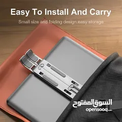  4 ستاند لابتوب Steel  ويمكن التحكم بمستوى الميلان يتحمل جميع الاجهزة مناسب للاجهزة اللوحية وللابتوب