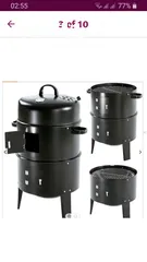  3 طباخ للمندي علي الفحم  3 طبقات مع تحكم بالحراره وعداد لقياس الحراره داخل الشوايه / سخان بوفيهات
