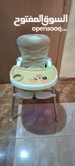  2 Baby bed and feeding seat& table