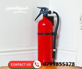  25 طفايات حريق أجهزة إطفاء وانذار الحريق أبواب مقاومة للحريق طفاية