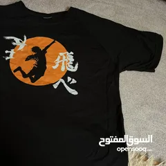  3 بلوزة انمي haikyuu. حجم لارج مناسبة للجنسين. مناسبة للصيف. لمحبي الانمي.
