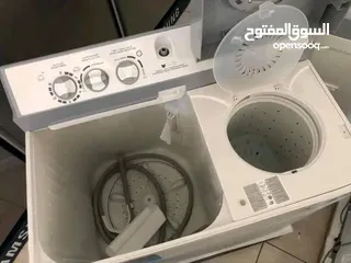  4 غسالة Fresh حوضين 20 كيلو بنظام LG   كفالة 3 سنوات على المتور كفالة سنة على العصارة